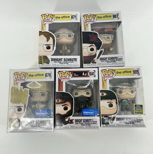 5 Stück The Office Funko Pops Dwight Schrute #871, #876, #907, #1015 #1041 Neu in OVP - Bild 1 von 9