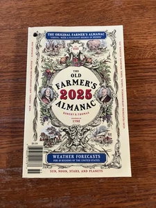 Old Farmer's Almanac 2025 Trade Paperback Harper Collins Gardening Moon Book - Picture 1 of 8