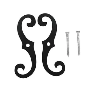 2 Pieces Cast Iron Shutter Fasteners Window Fastener Set Heavy Duty Metal Crafts - Picture 1 of 6