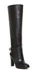 Enzo Angiolini Sumilow Women's Black Leather Tall Boot Sz 7.5 3052 *