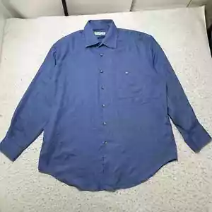 Camicia abito vintage Yves Saint Laurent da uomo 16,5 (32-33) con bottoni - Foto 1 di 12