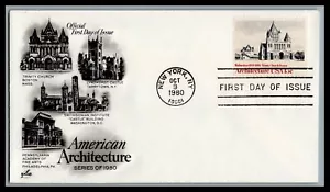 US FDC # 1840 15c American Architecture ArtCraft 1980, 9M885 - Picture 1 of 1