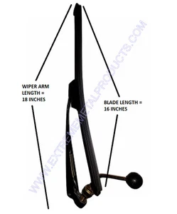 UTV Windshield Wiper Universal Fits: Polaris Ranger, MULE, Teryx P/N 13180 16" - Bild 1 von 5