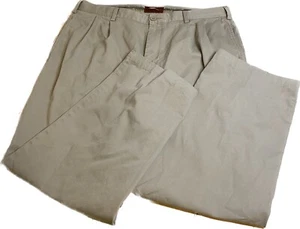 Bob Timberlake Mens Tan Pleated Dress Pants Size 38/30 - Picture 1 of 15