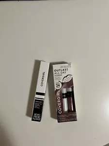 NEW CoverGirl Outlast Illumina 24 Hr Lipcolor 760 Twilight Coffee & Extra Clear - Picture 1 of 3