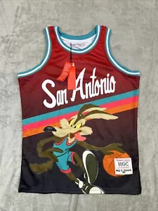 San Antonio Headgear Classics Wile E Coyote Basketball Jersey Men’s Size Large - Picture 1 of 8