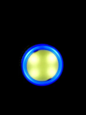 New Bright Cool Blue Ring Plug In LED Night Light. 120 Volt. 4 Watt. 60Hz. - Image 1 of 4