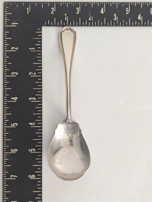 Cuchara de plata esterlina Hepplewhite de Reed & Barton concha de azúcar 6" lisa sin mono Foto 1 de 4