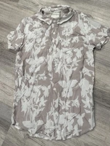 Denim and Flower Boys Shirt Size 11/12 Short Sleeve Light Weight Button Down Tee - Picture 1 of 4
