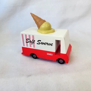 CandyLab 3503 Soft Swerve Ice Cream Food Truck Van Beech Wood Diecast F708 - Picture 1 of 7