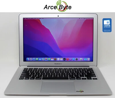 APPLE MACBOOK AIR 13" 2017 INTEL CORE i5 1.8 GHZ SSD 128 GB RAM 8 GB Monterey - Immagine 1 di 4