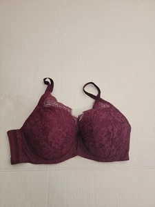 Victoria's Secret BH Gr. 36DD Dream Angels Spitze seitliche Flügel weinrot Damen - Bild 1 von 7