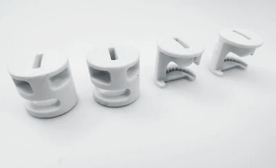 Tuercas de bloqueo de leva de plástico Ikea, parte # 119253, blanco (paquete de 4) - NUEVO Foto 1 de 4