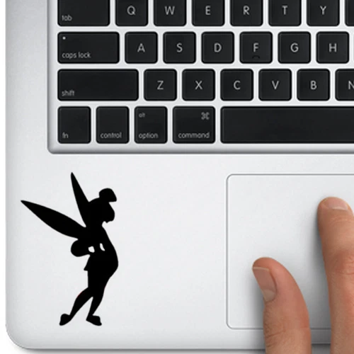 Tinkerbell Silhouette Decal for Trackpad Macbook Laptop Car Window smartphone - Image 1 of 4
