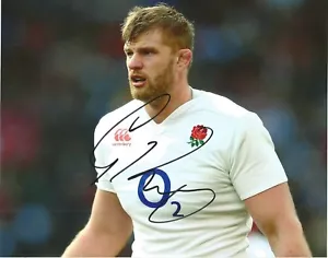 ENGLAND & SARAZENEN RUGBY UNION: GEORGE KRUIS SIGNIERT 10x8 ACTIONFOTO + COA - Bild 1 von 1