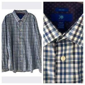 Egara Mens 3XLT Cotton  Long Sleeve Button Front Casual/ Dress Shirt Non Iron - Picture 1 of 11
