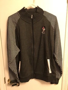 Disney Parks Women's Minnie Mouse Zip Up  Size: XXL (25" Pit To Pit) 22" L  - Picture 1 of 7