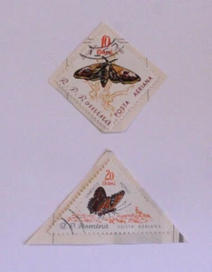 Romania 1960s Moth Postage Stamp Lot Set - Picture 1 of 2