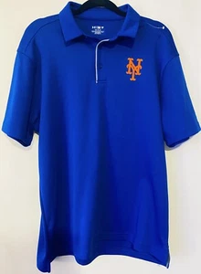 NWT S/S New York Mets Polo Style Coaches Shirt Mens Men's Size Large - Picture 1 of 6