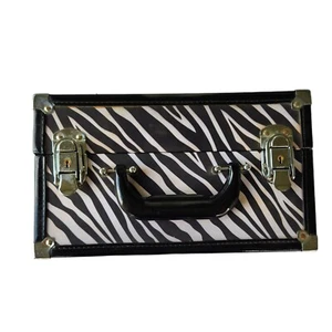 Estuche Tren a Rayas Cebra Caboodles Estilista, Manicura, Maquillaje, Joyero - Imagen 1 de 14