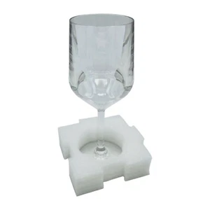16 x Glass bottle cup mug storage inter locking protector caravan motorhome boat - Picture 1 of 3