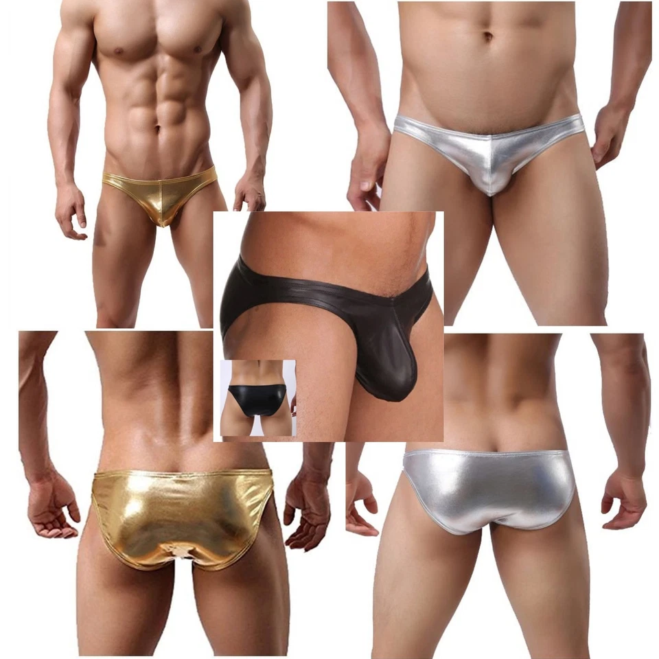 81-408 GOLD SILBER SCHWARZ Herren Beutel SLIP Rio String Appolon EROTIK in S-XL - Bild 1 von 4