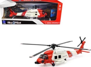Sikorsky HH-60J Jayhawk Helicopter Red and White United States Coast Guard Sky - Picture 1 of 12