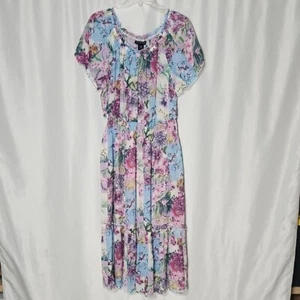 Stella And Julie Long Maxi Dress Plus Size Womens Size 18 W Flowy Cinched Waist - Picture 1 of 6