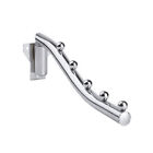  28x5.5cm Rotatable 5 Beads Metal Clothes Hooks Coat Hat Robe Holder Rack Wall