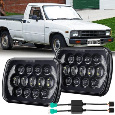 Pair 7x6'' 5x7'' LED Headlights Hi-Lo DRL for 1998-2003 Holden Rodeo x w/Canbus - image 1 of 4