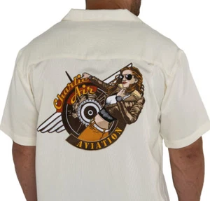 Charlie Air - Charlotte Aviation Embroidered Logo Button Down Shirt - Bild 1 von 7