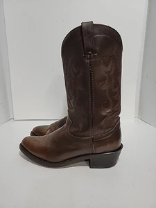 DURANGO D3922 WESTERN BROWN LEATHER COWBOY MENS 8.5D BOOTS - Picture 1 of 6