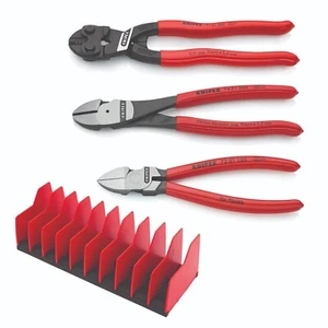 Juego de alicates de corte de 3 piezas Knipex con soporte de herramientas de 10 piezas 9K 00 80 137 EE. UU. - Imagen 1 de 7
