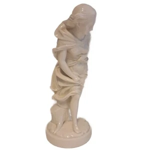 Royal Worcester weiß glasierte Figur der klassischen Jungfrau Abdruckspuren H10,5 Zoll - Bild 1 von 18
