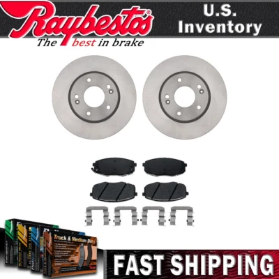 Rotores de freno delanteros y pastillas de freno de cerámica con herrajes para Kia Forte5 2012 Foto 1 de 4