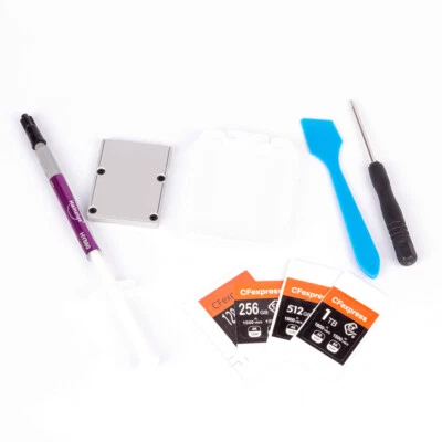 CFexpress Memory Card M.2 NVme SSD Alu Housing DIY Kit fr Canon R5 R5C R3 Camera - Image 1 of 4