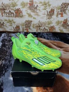 Adidas AdiZero 12.0 Poison “ Green Slime” Football Cleats Mens Size 10 IG7216