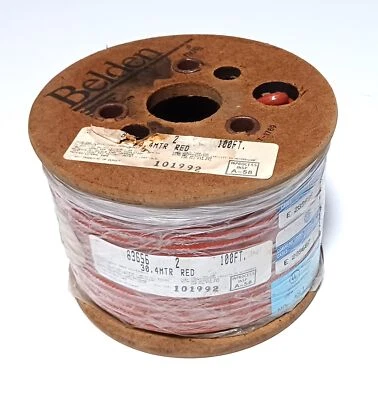 Belden 83656 Shielded Plenum Cable 18/6C TEFLON FEP 30.4 MTR Red - 100' Spool(s) - Image 1 of 4