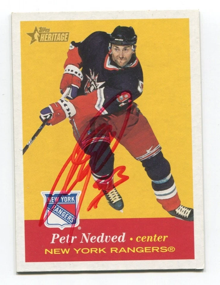 2001 Topps Heritage Rangers Signed Card Hockey NHL AUTO #94 Montreal Canadiens - Image 1 of 2