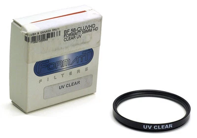 Formatt Hitech 58mm clear UV filter ultraviolet HD BF 58-CLUVHD lens protector - Image 1 of 3