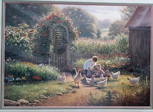 "Morning Chores" By Mark Keathley #510 Of 750 Framed, Authenticated, Print - Picture 1 of 4