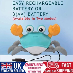 Smart Crawling Dancing Crab Toy Interactive Music and Motion Sensor Rechargeable - Picture 1 of 13