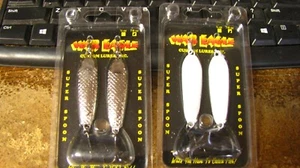 War Eagle jigging spoons, 4 ct, 7/8 oz, 2 colors, free shipping - Picture 1 of 3