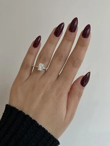 IGI Diamond Engagement Ring VVS2 E Radiant 2.50 Carat Lab Created CVD Best Price - Picture 1 of 5
