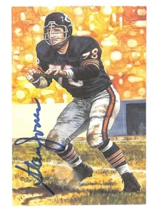Stan Jones Signed Goal Line Art Card GLAC Autographed Bears 87971 - Picture 1 of 2