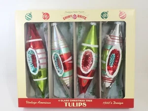 BS10 - Radko ~ 2021 Shiny Brite ~ Tulip Reflectors - Picture 1 of 1