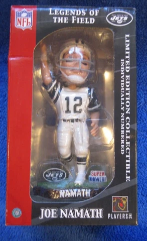 NY JETS JOE NAMATH Legends of the Field Limited Edition Bobble Head #1128/5000 Cover