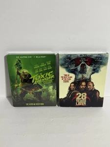28 Years Later 4K UHD Bluray W/Slipcover & The Toxic Avenger 4K 2025 Steelbook - Picture 1 of 4