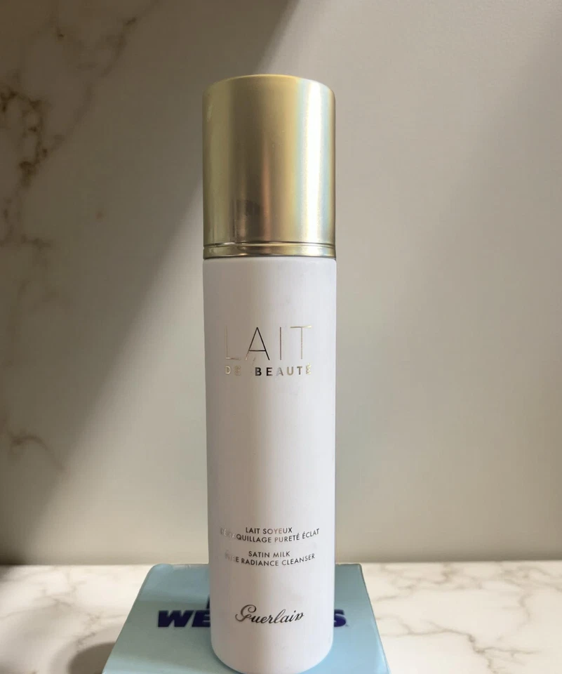 Auténtico limpiador Guerlain Lait De Beaute leche satinada Pure Radiance 6,7 oz Foto 1 de 1