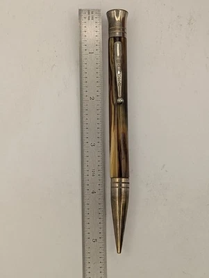 Lápis de celuloide marrom Banker - Imagem 1 de 3